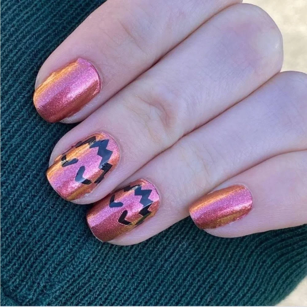 *Retired* Color Street: Hey Pumpkin | Halloween Orange Black Jack O’Lantern - Picture 2 of 16